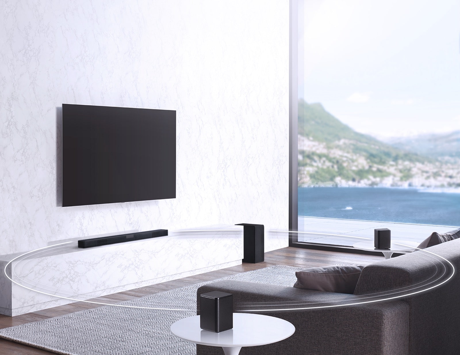 Yhdistä ja päivitä surround-tilaääneen<br>1