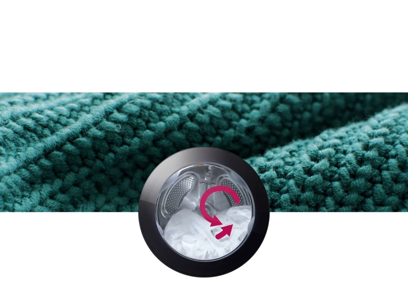 Kun taustalle tulee villapaitoja, pehmeitä puuvillavaatteita ja farkkuja, pesumalli aktivoituu kankaaseen sopivaksi.