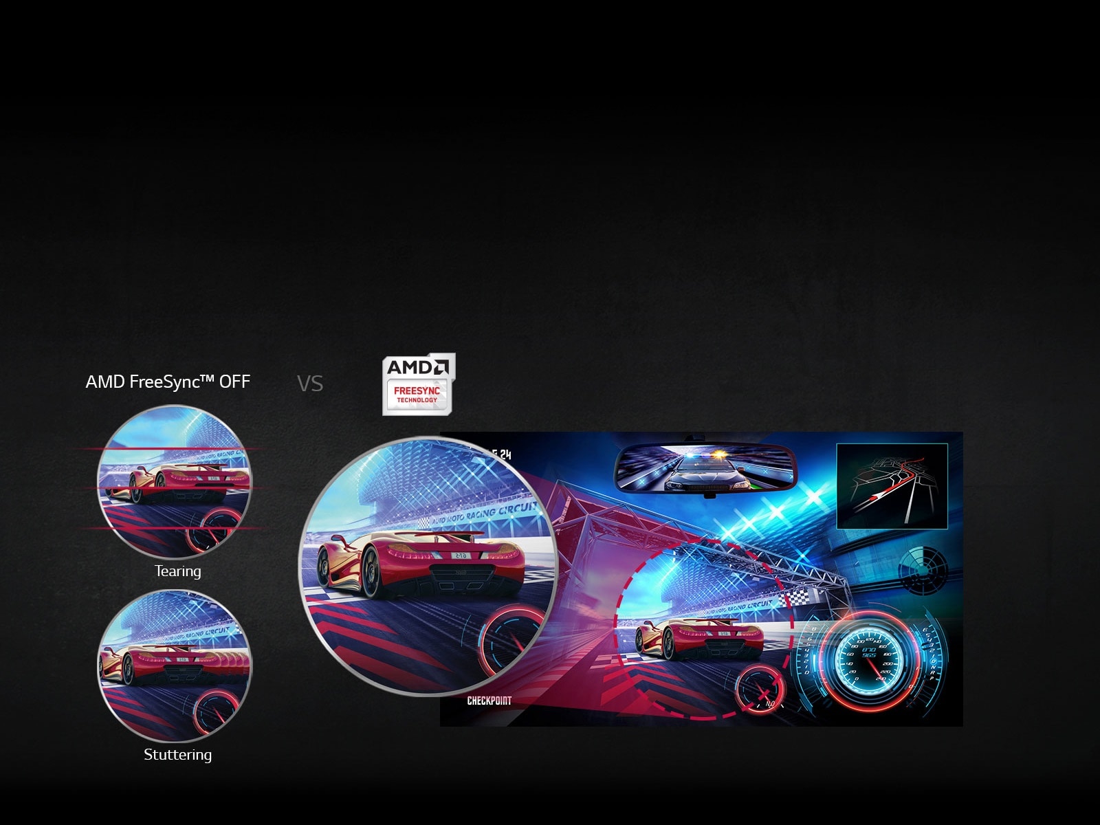 AMD FreeSync™ -teknologialla<br>1