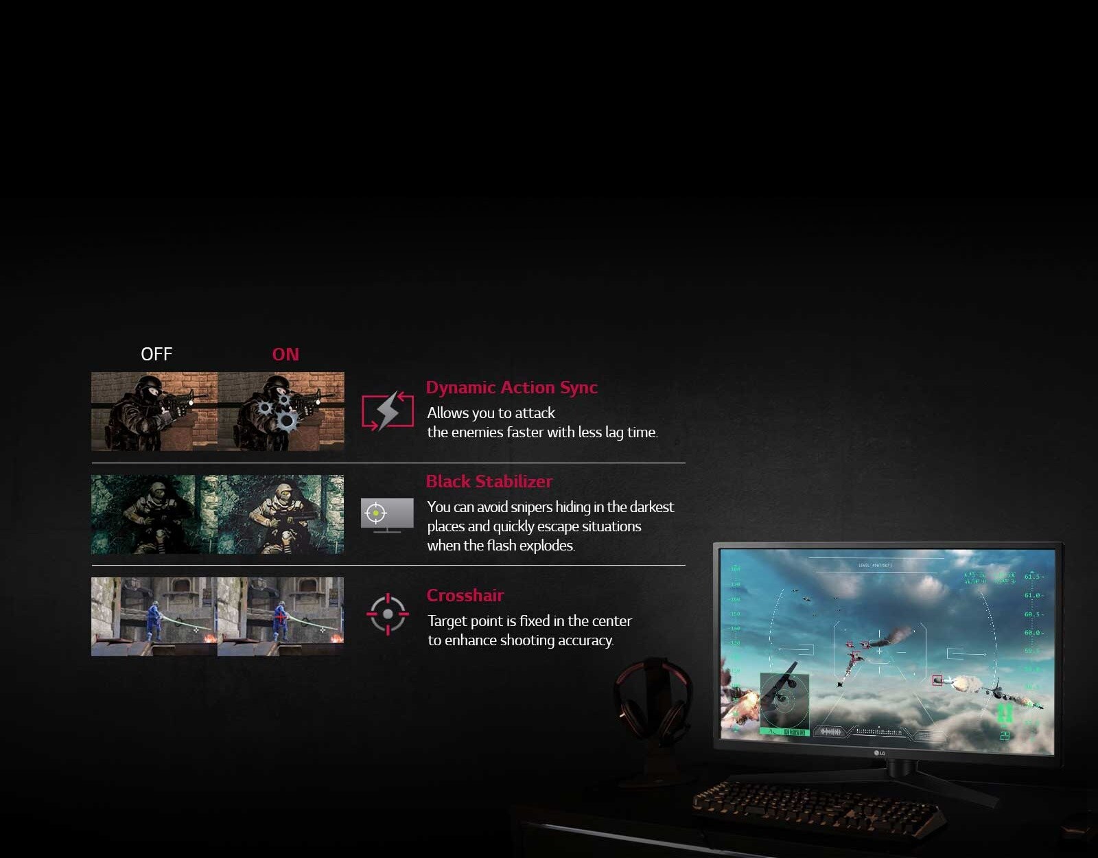 Pelaamista parantavia ominaisuuksia1