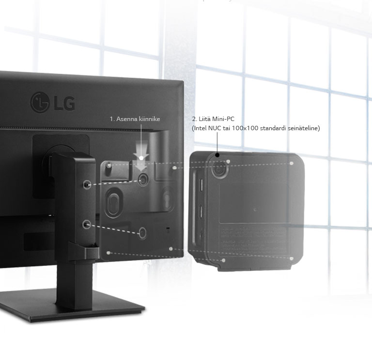 Mini-PC -liitäntä saatavilla