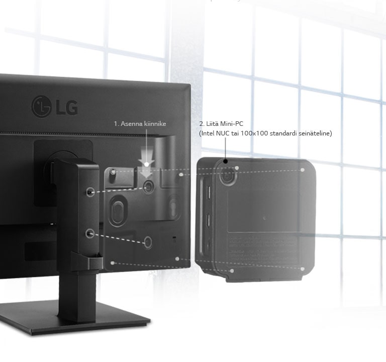 Mini-PC -liitäntä saatavilla