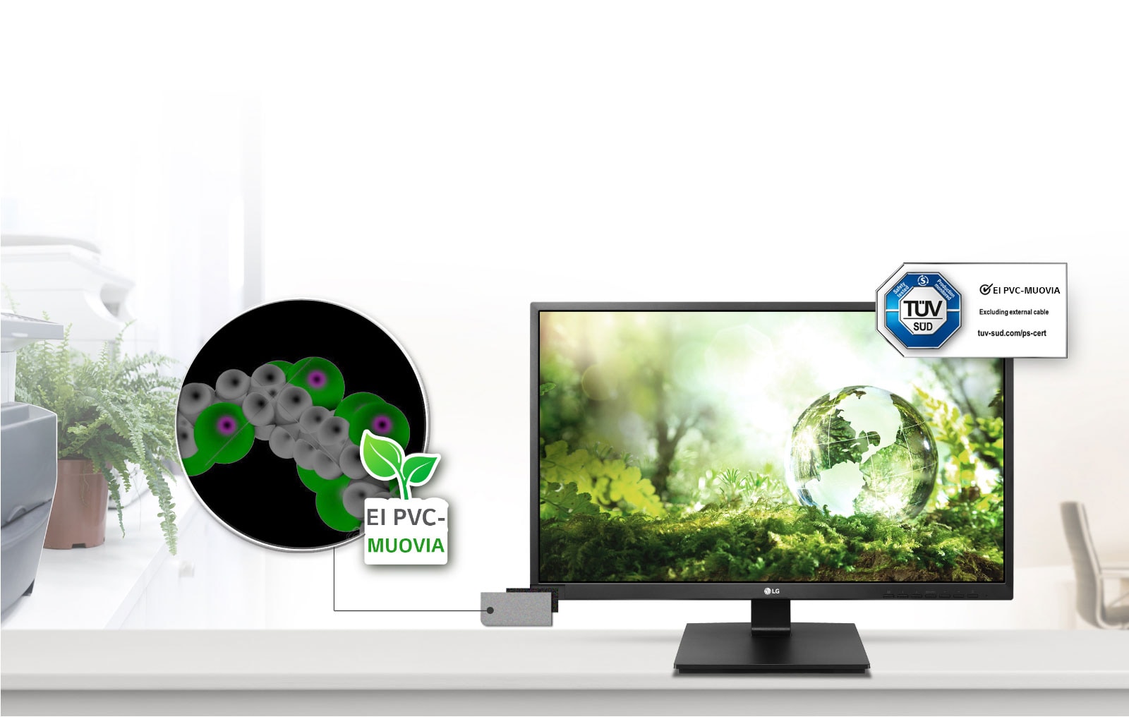 Ei PVC-muovia: Ei myrkyllisiä materiaaleja