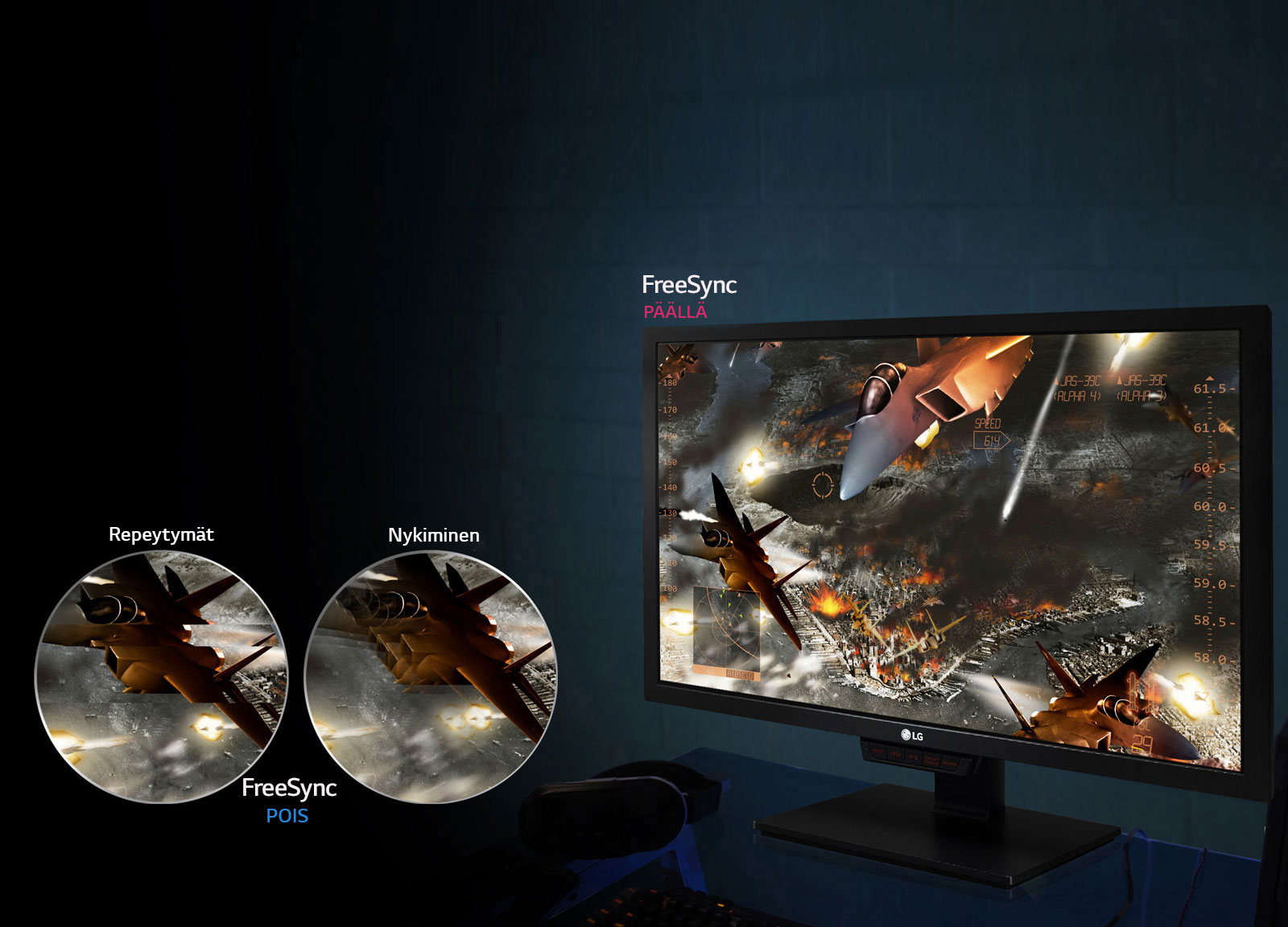 Sujuvaa liikettä peleihin: AMD FreeSync™ -teknologia