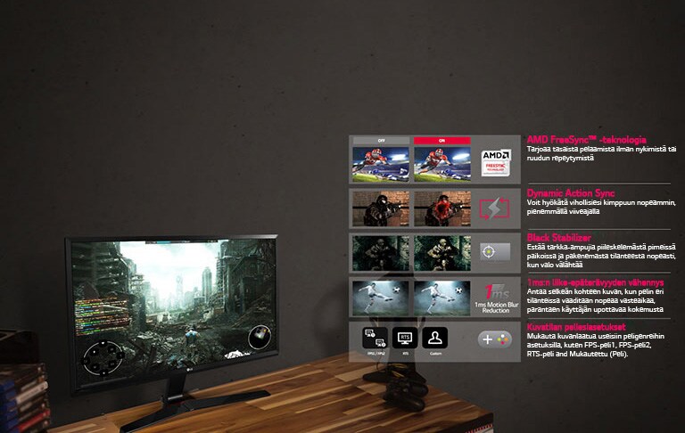 Näytön mahtava suunnittelu <br>2