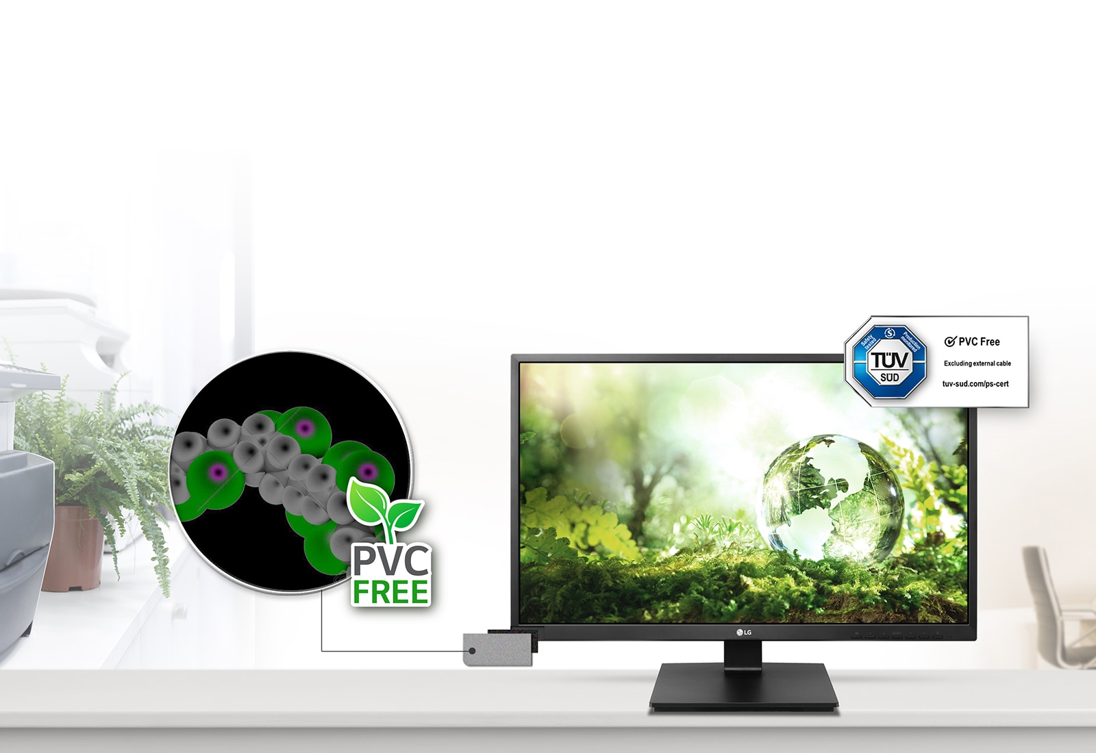 Ei PVC-muovia: Ei myrkyllisiä materiaaleja1