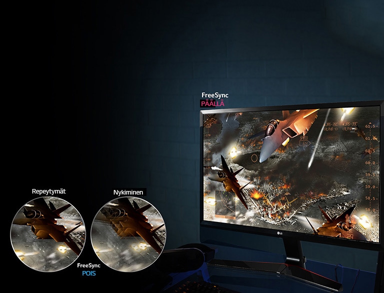 Sujuvaa liikettä peleihin: AMD FreeSync™<br>2
