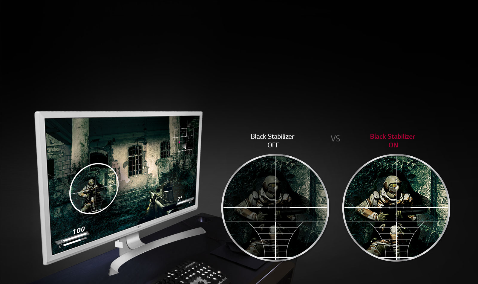 Täysi näkyvyys näytön pimeimpiin nurkkiin1