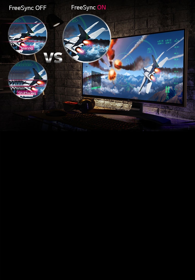 Selkeitä ja eläviä pelikohtauksia FreeSyncin avulla