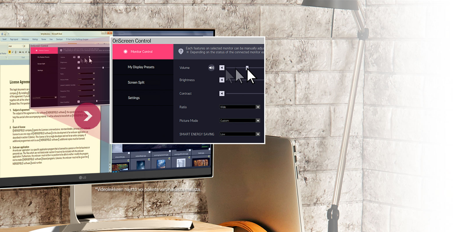 Helppoa ja mukavaa OnScreen-hallintaa