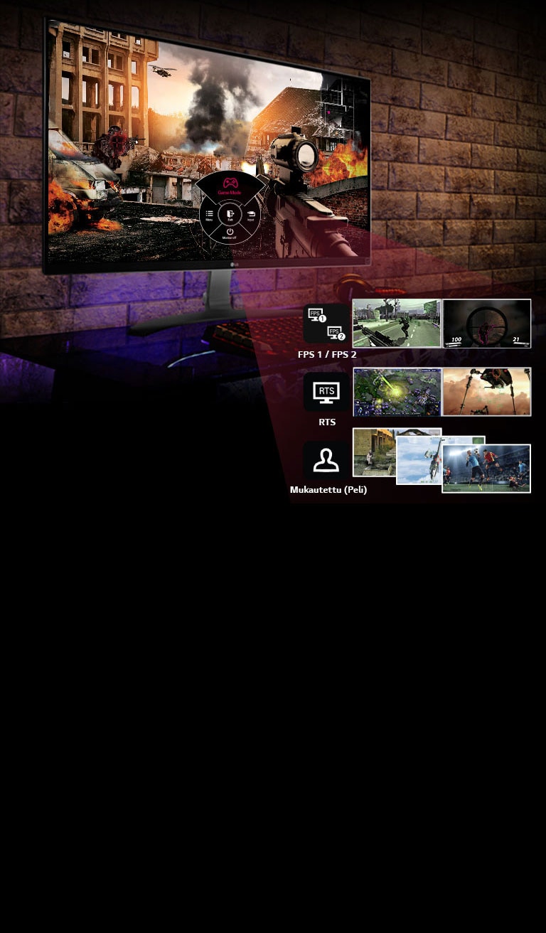 Optimoidut asetukset makusi mukaisille peleille