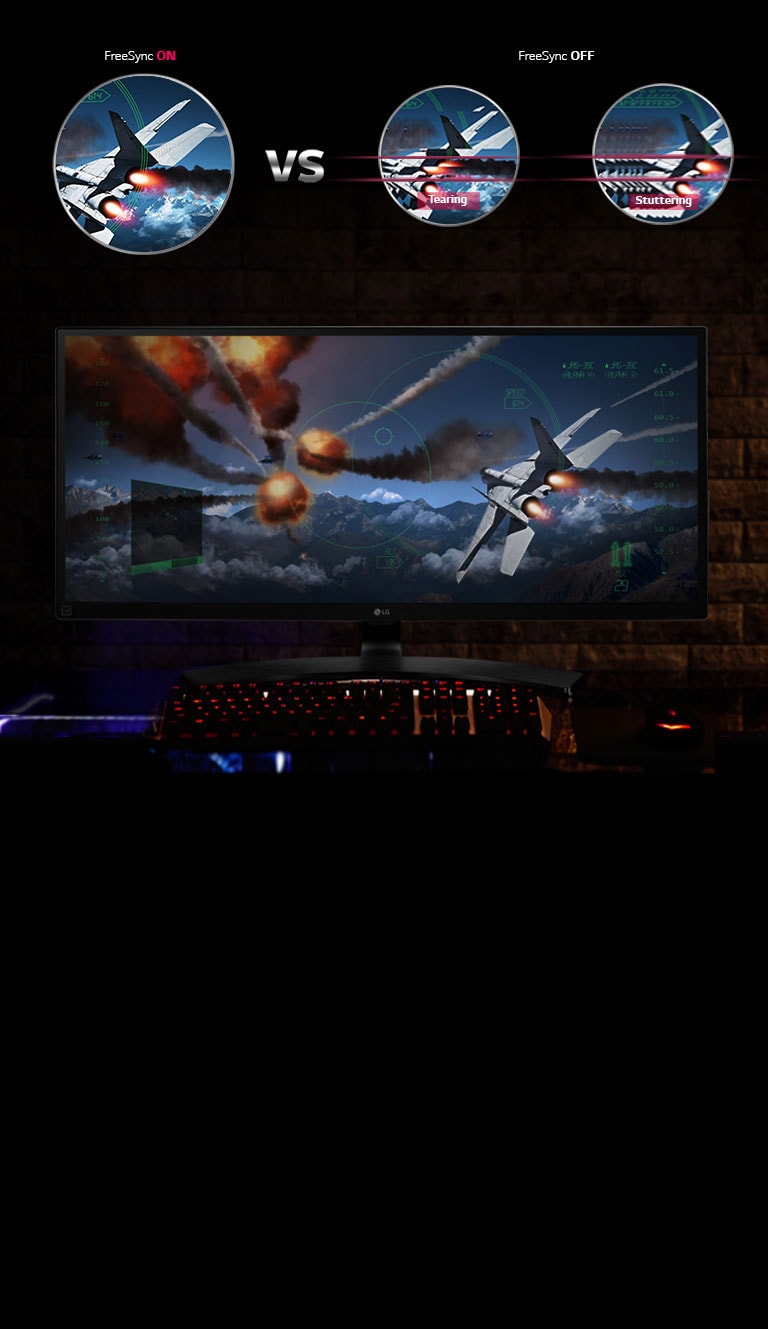 FreeSyncin ja 21:9 UltraWide™ -näytön yhdistelmä2