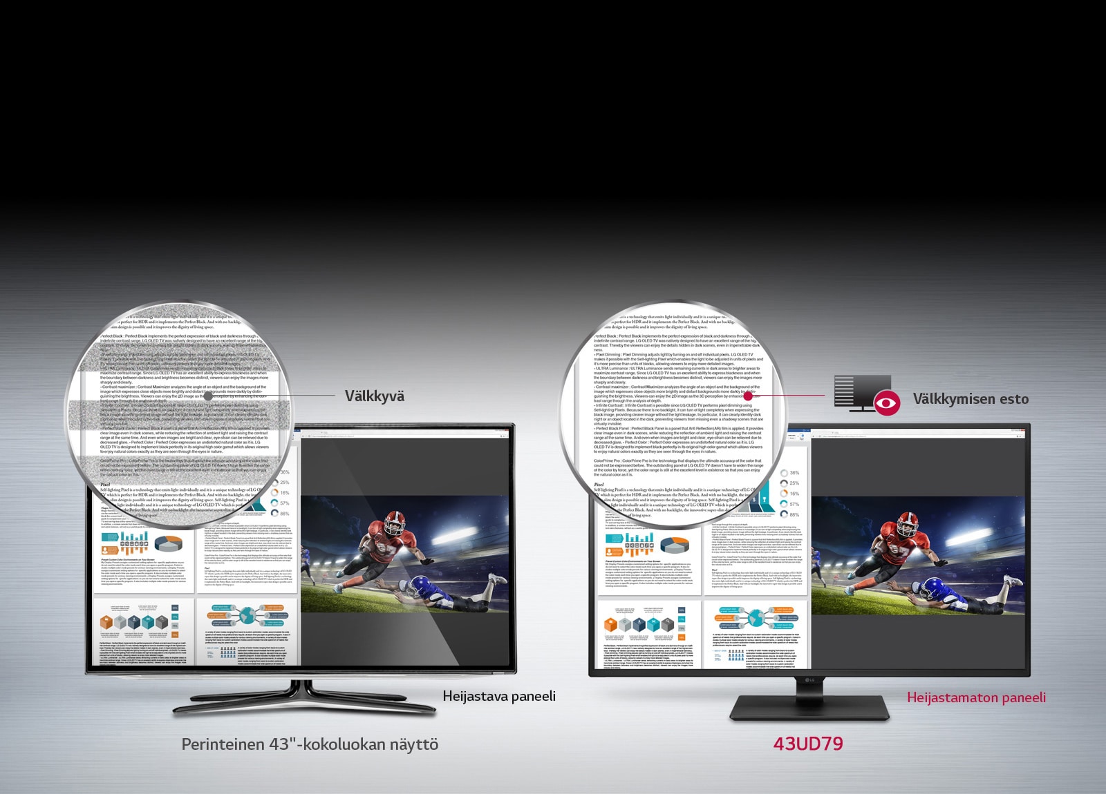 Silmille mukava näyttö ja jalustan kallistus1