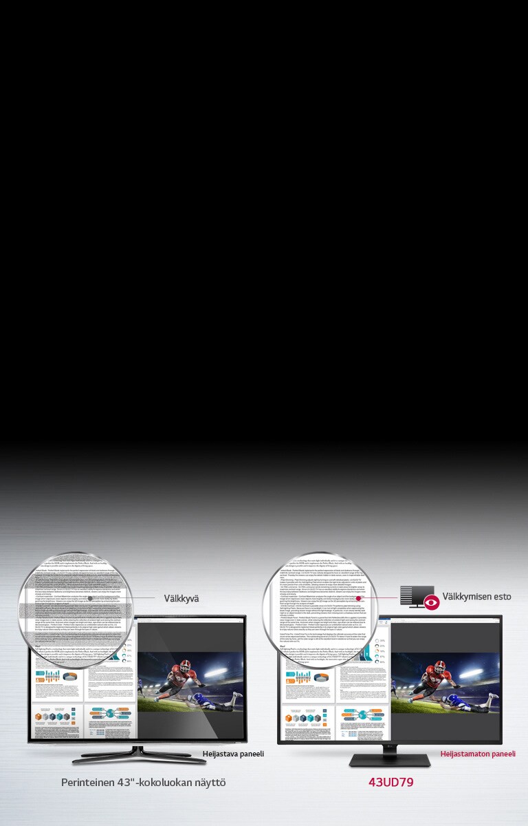 Silmille mukava näyttö ja jalustan kallistus2