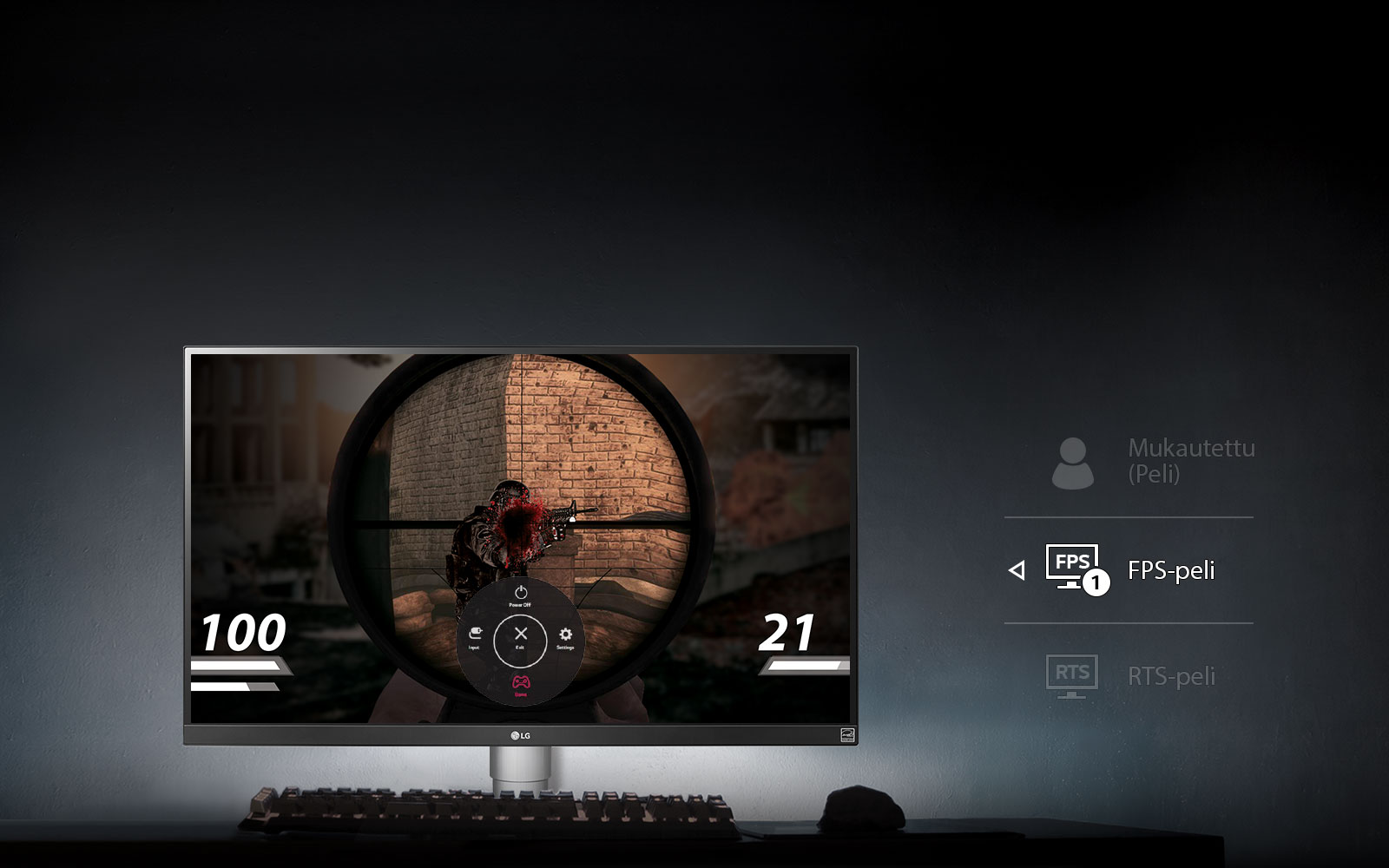Mukautettu näyttö jokaiseen peliin1