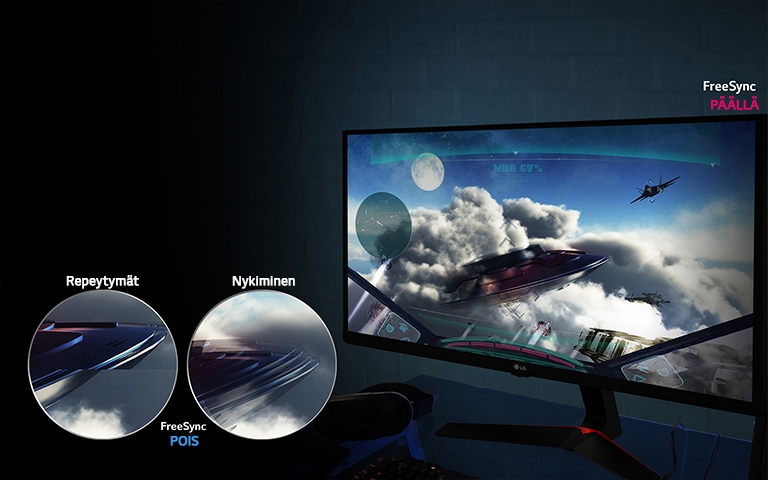 Sujuvaa liikettä peleihin: AMD FreeSync™<br>2