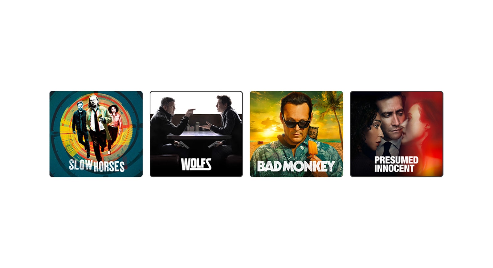 Kuva LG OLED -televisiosta. Apple TV+ -sisältöä näytöllä.