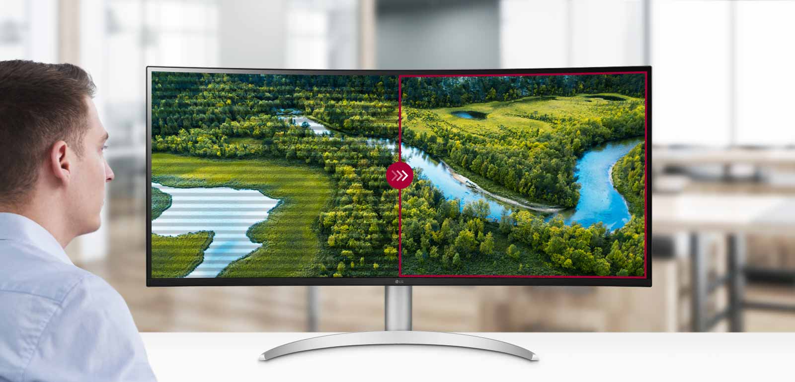 Välkkymisen esto vähentää näytön näkymätöntä välkehtimistä, mikä auttaa vähentämään silmien väsymistä. Voit työskennellä mukavasti pidempään.