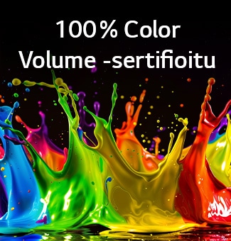 Dynamic QNED Color Pro -tekniikalla varustetun LG QNED evo AI QNED80 Mini LED -television näyttö täyttyy eloisten, maalauksenomaisten väripurskahdusten sulavasta liikkeestä, mikä korostaa 100&nbsp;% Color Volume -sertifioinnin takaamaa poikkeuksellista värikylläisyyttä.