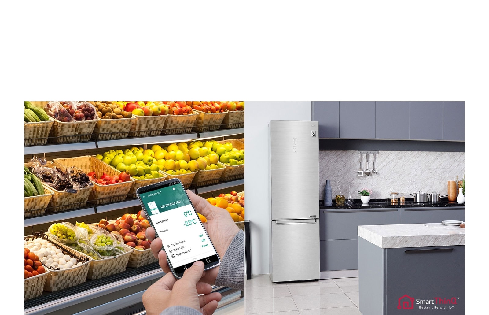 Kaukosäädä jääkaapin asetuksia