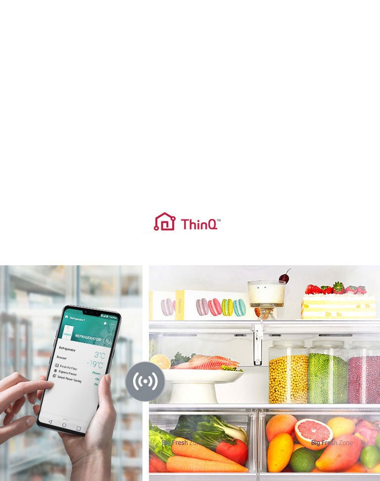 Valvo jääkaapin toimintoja, missä tahansa oletkin