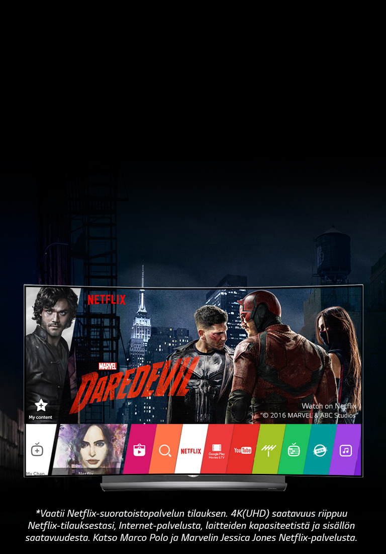 LG SIGNATURE OLED TV sopii täydellisesti Netflixin katseluun