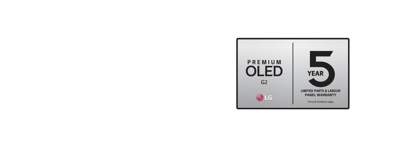 Viiden vuoden paneelitakuun logo