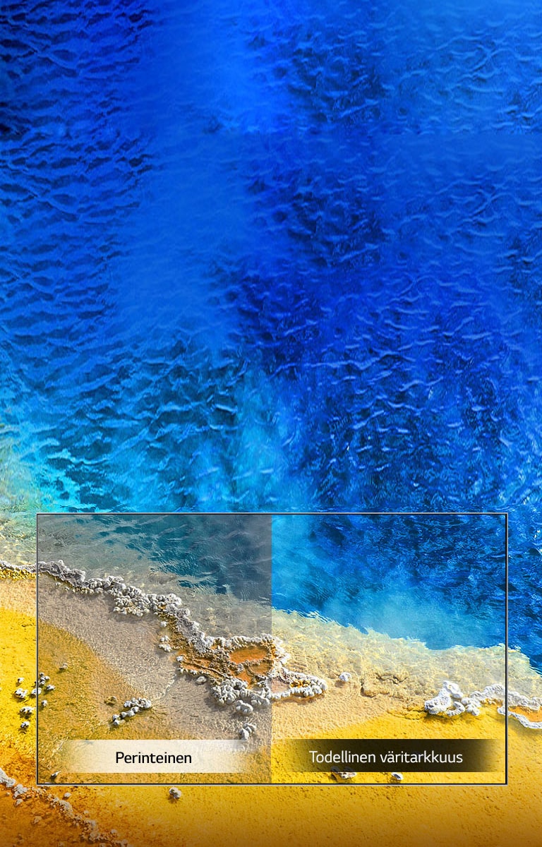 Oikea väri jokaisessa kuvaruudussa<br>2