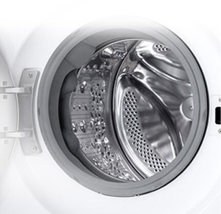 Siinä näkyy pesukoneen ulkoasu.