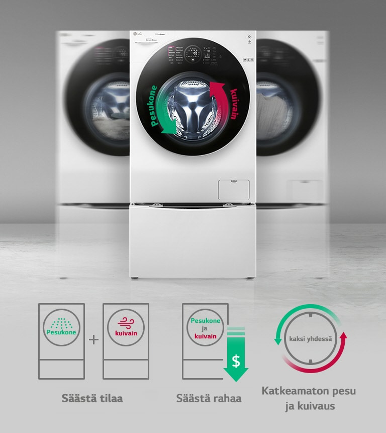 Kuivaava pesukone <br>2