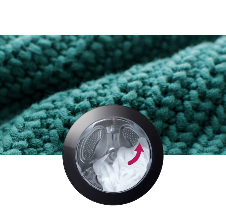 Kun taustalle tulee villapaitoja, pehmeitä puuvillavaatteita ja farkkuja, pesumalli aktivoituu kankaaseen sopivaksi.