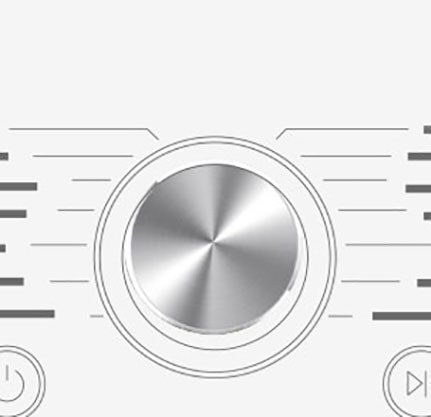 Tässä on suurennettu kuva pesukoneen käyttöpaneelin metallivalitsimesta.