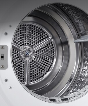 LG kuivaimen ruostumattomasta teräksestä valmistettu rumpu.