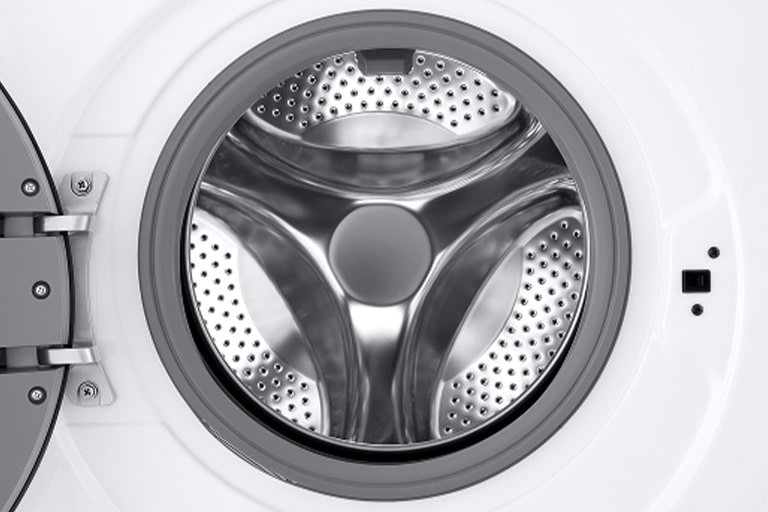 Lähikuva pesukoneen valitsimista ja paneelista