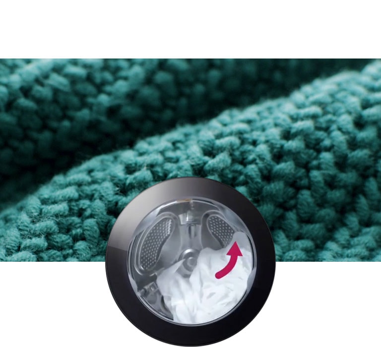 Kun taustalle tulee villapaitoja, pehmeitä puuvillavaatteita ja farkkuja, pesumalli aktivoituu kankaaseen sopivaksi.