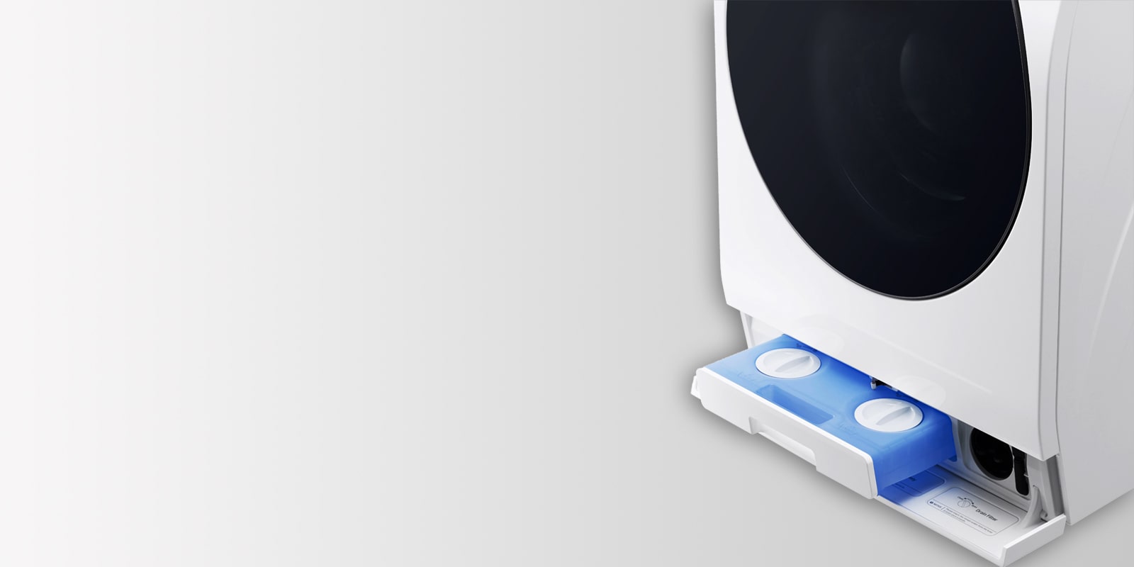 It show the part of auto dosing system placed on the bottem of the main washer.