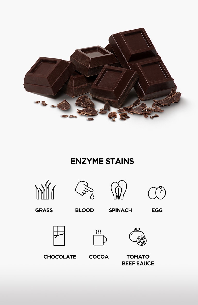 Suklaa on sijoitettu kuvan vasempaan reunaan, ja kuvassa on valkoinen tausta.