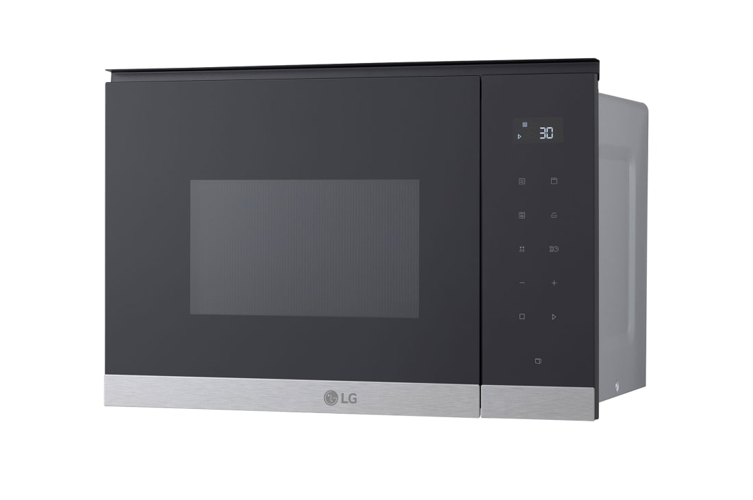 LG 25 liter Inbyggnadsmikrovågsugn i rostfritt stål med automatisk tillagning och grillfunktion, 900 W, 25 litran integroitu mikroaaltouuni ruostumattomasta teräksestä, Auto-Cook- ja grillitoiminto, 900 W, MG7Z2593D, thumbnail 5