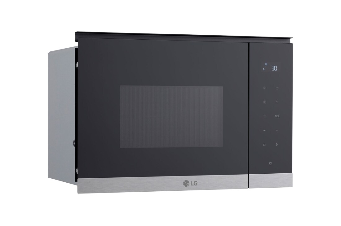 LG 25 liter Inbyggnadsmikrovågsugn i rostfritt stål med automatisk tillagning och grillfunktion, 900 W, 25 litran integroitu mikroaaltouuni ruostumattomasta teräksestä, Auto-Cook- ja grillitoiminto, 900 W, MG7Z2593D, thumbnail 8