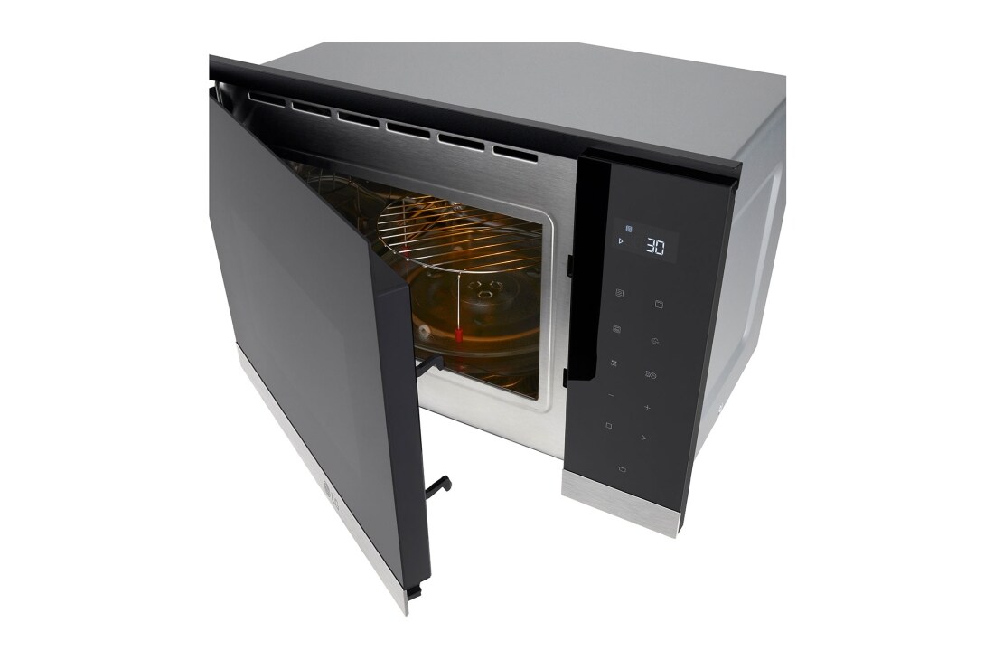 LG 25 liter Inbyggnadsmikrovågsugn i rostfritt stål med automatisk tillagning och grillfunktion, 900 W, 25 litran integroitu mikroaaltouuni ruostumattomasta teräksestä, Auto-Cook- ja grillitoiminto, 900 W, MG7Z2593D, thumbnail 9