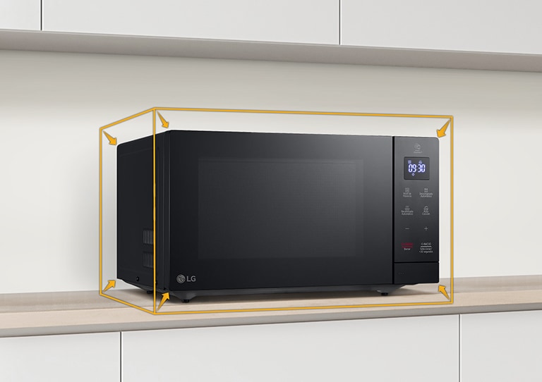 Tuotteen ympärillä näkyy grafiikka, onka viivat kuvaavat tuotteen pieneltä näyttävää kokoa.