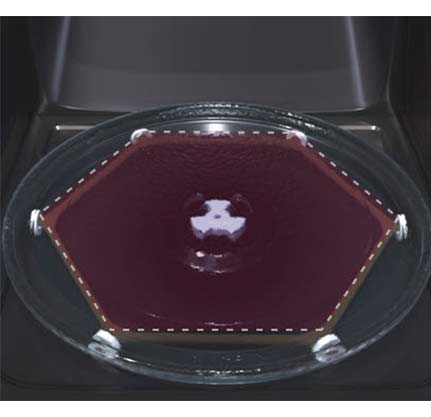 Näkyvillä on pyörivä lautanen 8 tukipisteellä.