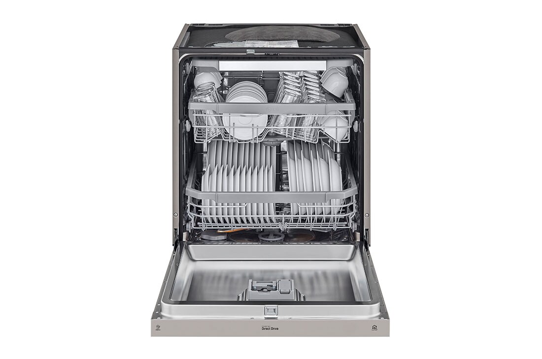 LG QuadWash™ Astianpesukone (Platinum Silver), Energialuokka D, jossa on Auto Open kuivausominaisuus ja Smart Diagnosis™ - Wi-Fi-yhteys, DU325FP, DU325FP, thumbnail 3