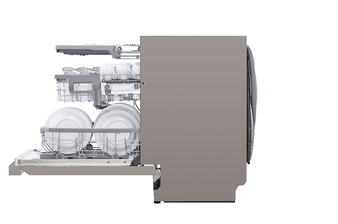 LG QuadWash™ Astianpesukone (Platinum Silver), Energialuokka D, jossa on Auto Open kuivausominaisuus ja Smart Diagnosis™ - Wi-Fi-yhteys, DU325FP, DU325FP, thumbnail 8