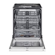 LG QuadWash™ Astianpesukone (Valkonen), Energialuokka D, jossa on Auto Open kuivausominaisuus ja Smart Diagnosis™ - Wi-Fi-yhteys, Front Open View, DU325FW, thumbnail 2