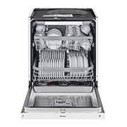 LG QuadWash™ Astianpesukone (Valkonen), Energialuokka D, jossa on Auto Open kuivausominaisuus ja Smart Diagnosis™ - Wi-Fi-yhteys, Front Open View, DU325FW, thumbnail 3