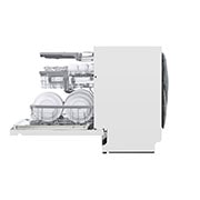 LG QuadWash™ Astianpesukone (Valkonen), Energialuokka D, jossa on Auto Open kuivausominaisuus ja Smart Diagnosis™ - Wi-Fi-yhteys, Side Open View, DU325FW, thumbnail 8