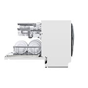 LG QuadWash™ Astianpesukone (Valkonen), Energialuokka D, jossa on Auto Open kuivausominaisuus ja Smart Diagnosis™ - Wi-Fi-yhteys, Side Open View, DU325FW, thumbnail 9