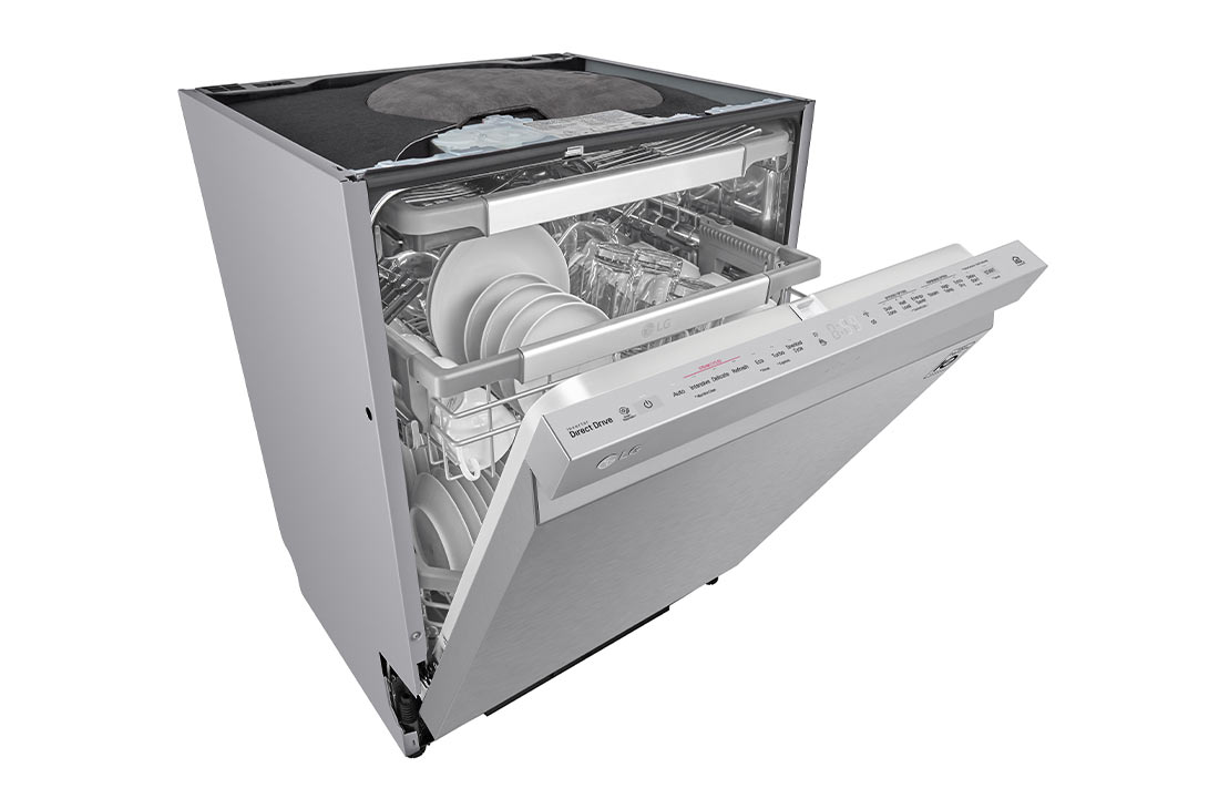 LG QuadWash ™ Astianpesukone (Noble Steel), Energialuokka D, jossa on Auto Open kuivausominaisuus ja Smart Diagnosis™ - Wi-Fi-yhteys, SDU527HS, thumbnail 11