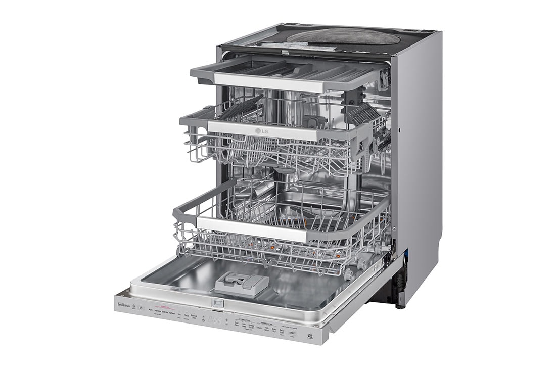 LG QuadWash ™ Astianpesukone (Noble Steel), Energialuokka D, jossa on Auto Open kuivausominaisuus ja Smart Diagnosis™ - Wi-Fi-yhteys, SDU527HS, thumbnail 6